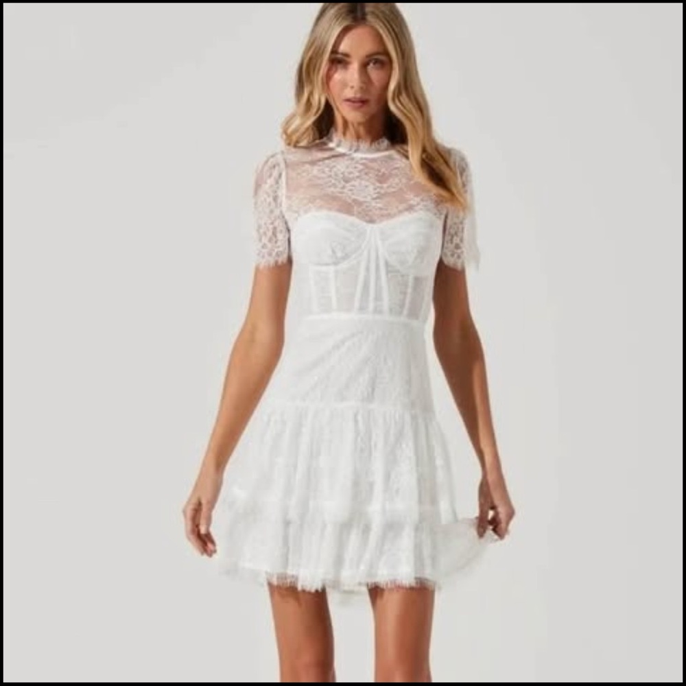 ASTR the label white Leilani dress
